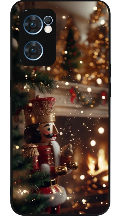 Coque OPPO Reno7 5G - Silicone rigide noir Christmas 25 Xmas Nutcracker