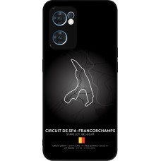 OPPO Reno7 5G Case Hülle - Silikon schwarz F1 Track 2025 Belgium