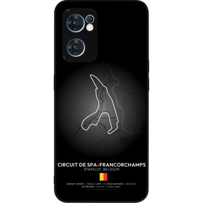 OPPO Reno7 5G Case Hülle - Silikon schwarz F1 Track 2025 Belgium