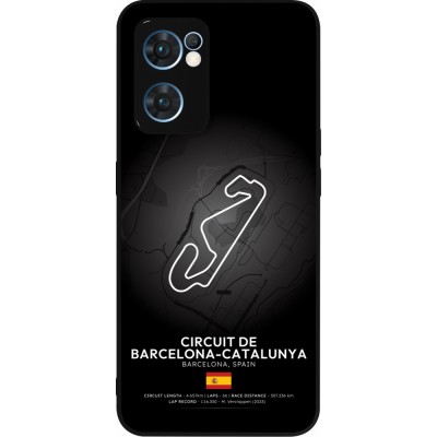 OPPO Reno7 5G Case Hülle - Silikon schwarz F1 Track 2025 Spain