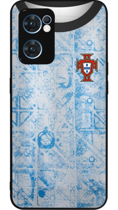 OPPO Reno7 5G Case Hülle - Silikon schwarz Portugal Away personalisierbares Fussballtrikot