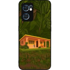 OPPO Reno7 5G Case Hülle - Silikon schwarz Benitos house DTMF