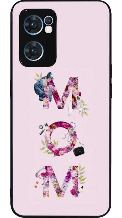OPPO Reno7 5G Case Hülle - Silikon schwarz Mom 2024 girly mom