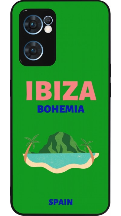 OPPO Reno7 5G Case Hülle - Silikon schwarz Pop Summer Destination Ibiza