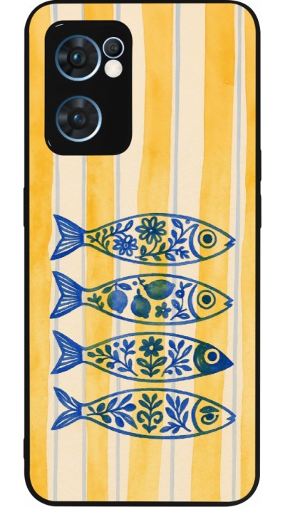 OPPO Reno7 5G Case Hülle - Silikon schwarz Portuguese fish 2026