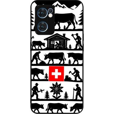 OPPO Reno7 5G Case Hülle - Silikon schwarz Poya Schweiz 1