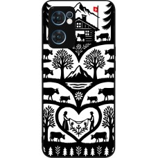 OPPO Reno7 5G Case Hülle - Silikon schwarz Poya Schweiz 2