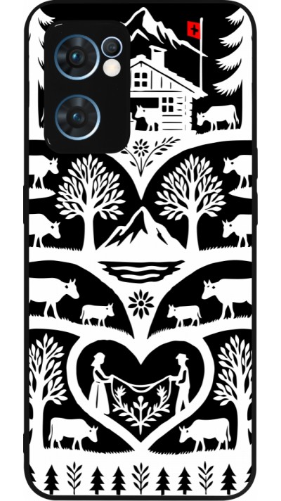 OPPO Reno7 5G Case Hülle - Silikon schwarz Poya Schweiz 2 schwarz