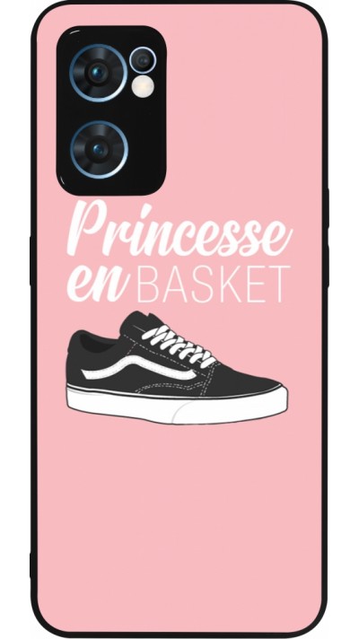 OPPO Reno7 5G Case Hülle - Silikon schwarz princesse en basket