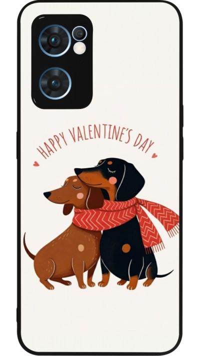 OPPO Reno7 5G Case Hülle - Silikon schwarz Saint Valentines Day 26 Happy Valentine