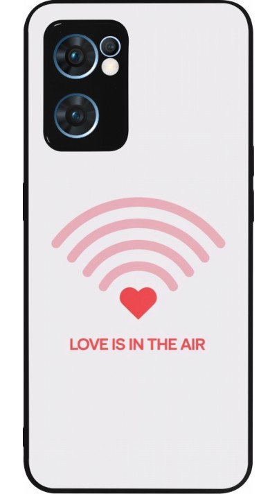 OPPO Reno7 5G Case Hülle - Silikon schwarz Saint Valentines Day 26 Love is in the air