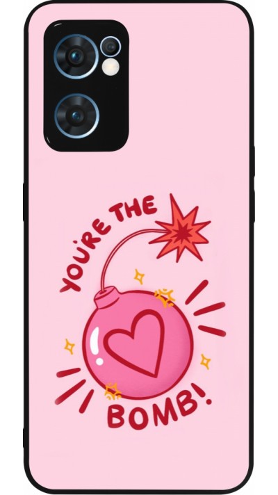 OPPO Reno7 5G Case Hülle - Silikon schwarz Saint Valentines Day 26 You are the bomb