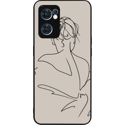 OPPO Reno7 5G Case Hülle - Silikon schwarz Salnikova 05