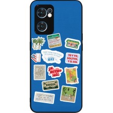 OPPO Reno7 5G Case Hülle - Silikon schwarz Seals of the Dominican Republic DTMF