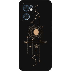 OPPO Reno7 5G Case Hülle - Silikon schwarz Spring 23 astro