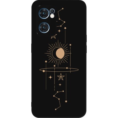 OPPO Reno7 5G Case Hülle - Silikon schwarz Spring 23 astro