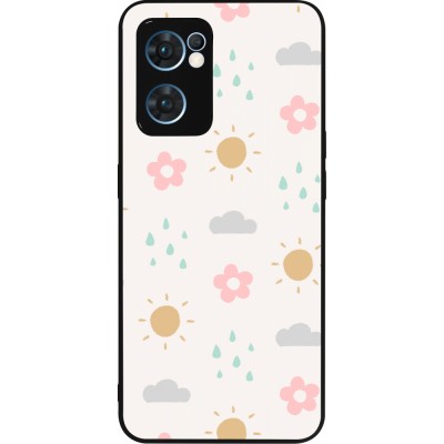 OPPO Reno7 5G Case Hülle - Silikon schwarz Spring 23 weather