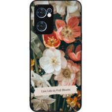 OPPO Reno7 5G Case Hülle - Silikon schwarz Full Bloom Spring 2026