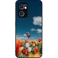 OPPO Reno7 5G Case Hülle - Silikon schwarz Hot air balloon Spring 2026