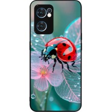 OPPO Reno7 5G Case Hülle - Silikon schwarz Ladybird in bloom Spring 2026