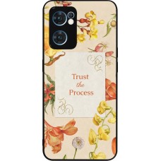 OPPO Reno7 5G Case Hülle - Silikon schwarz Trust the process Spring 2026