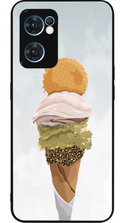 OPPO Reno7 5G Case Hülle - Silikon schwarz Summer 2025 Cornet