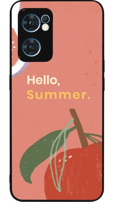 OPPO Reno7 5G Case Hülle - Silikon schwarz Summer 2025 Hello summer