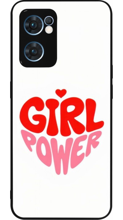 Coque OPPO Reno7 5G - Silicone rigide noir Womens day 2026 6