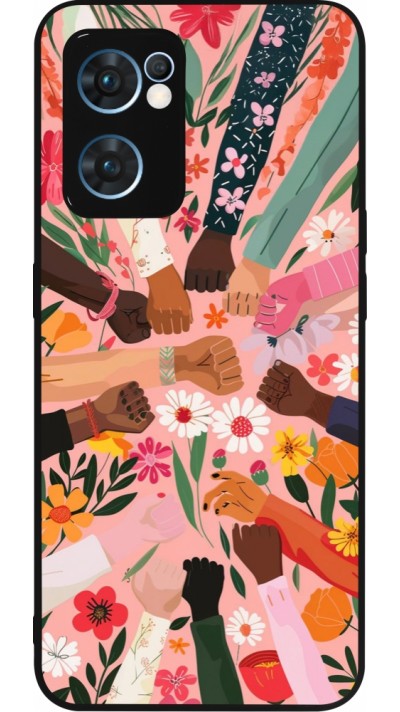 Coque OPPO Reno7 5G - Silicone rigide noir Womens day 2026 8