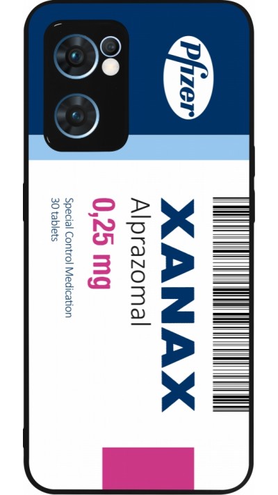 OPPO Reno7 5G Case Hülle - Silikon schwarz Xanax Alprazolam 2025