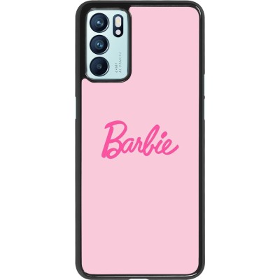 OPPO Reno6 5G Case Hülle - Barbie Text