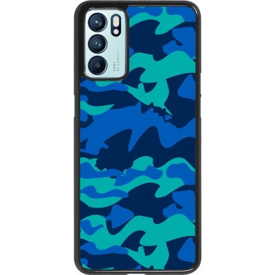 Hülle Oppo Reno6 5G - Camo Blue