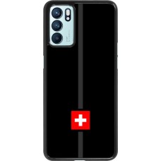 OPPO Reno6 5G Case Hülle - Kanton CH schwarz