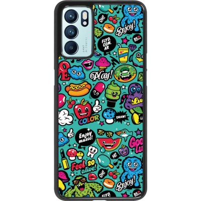 Oppo Reno6 5G Case Hülle - Cartoons old school