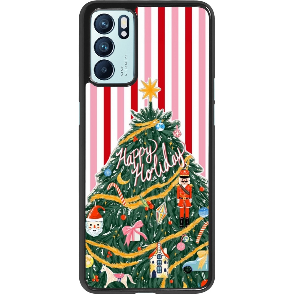 OPPO Reno6 5G Case Hülle - Christmas 25 Happy Holiday