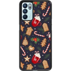 OPPO Reno6 5G Case Hülle - Christmas 25 Pattern Gingerbread House