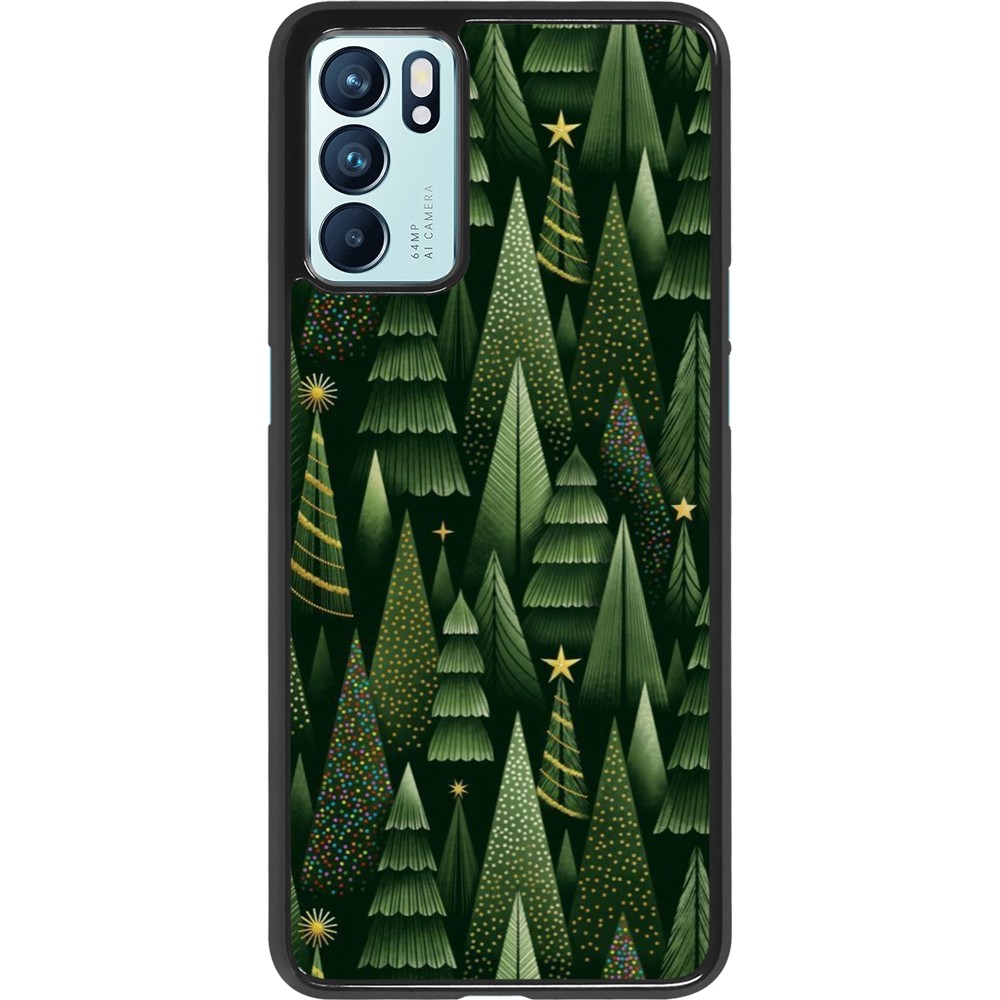 OPPO Reno6 5G Case Hülle - Christmas 25 Pattern Xmas Tree
