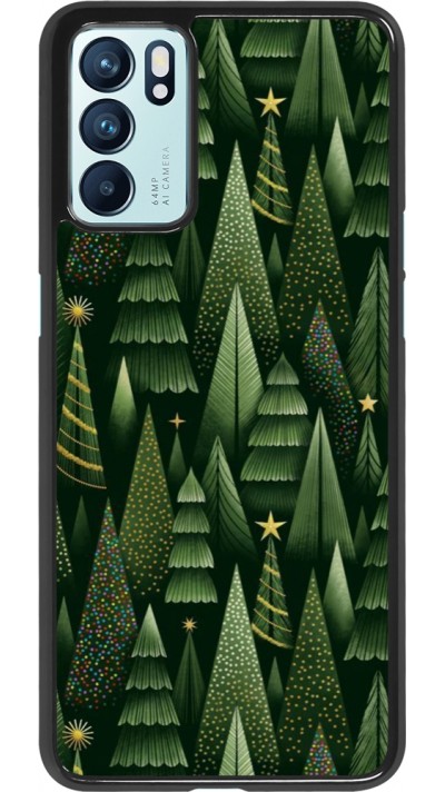 OPPO Reno6 5G Case Hülle - Christmas 25 Pattern Xmas Tree