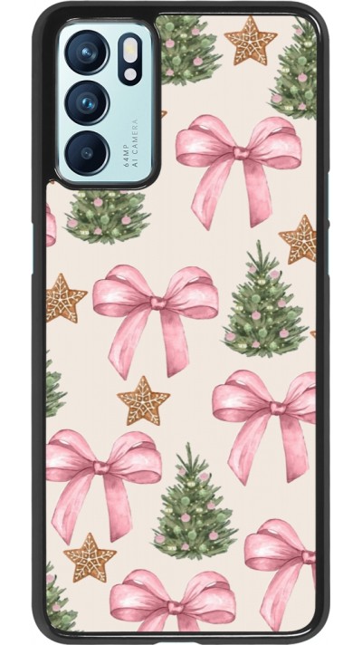OPPO Reno6 5G Case Hülle - Christmas 25 Vintage Ribbons