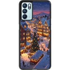 OPPO Reno6 5G Case Hülle - Christmas 25 Xmas Village