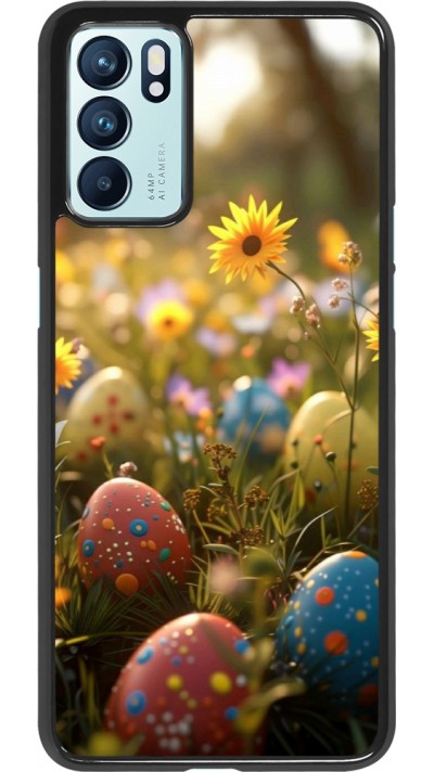 OPPO Reno6 5G Case Hülle - Easter 2026 Decorated eggs