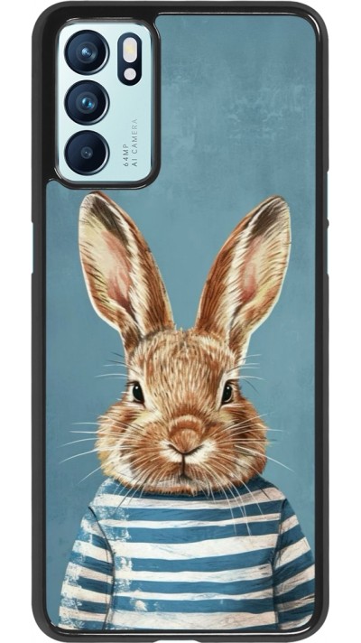 OPPO Reno6 5G Case Hülle - Easter 2026 Rabbit navy
