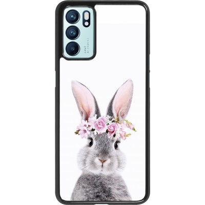 OPPO Reno6 5G Case Hülle - Easter 2023 flower bunny