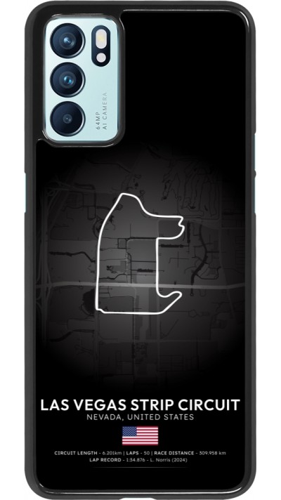 OPPO Reno6 5G Case Hülle - F1 Track 2025 Las Vegas