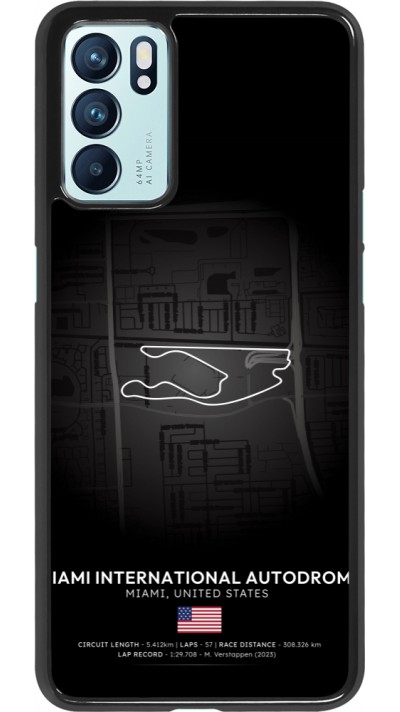 OPPO Reno6 5G Case Hülle - F1 Track 2025 Miami