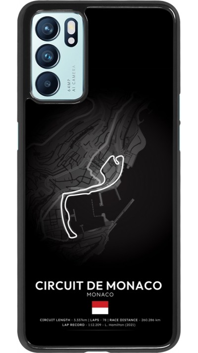 OPPO Reno6 5G Case Hülle - F1 Track 2025 Monaco