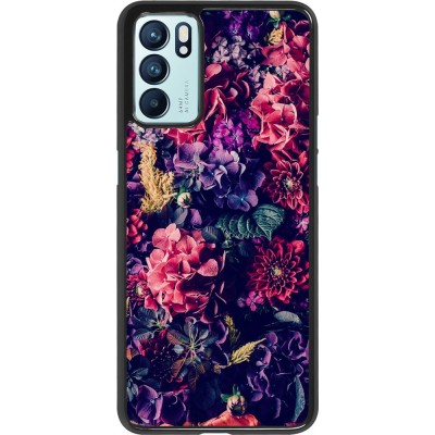 Hülle Oppo Reno6 5G - Flowers Dark