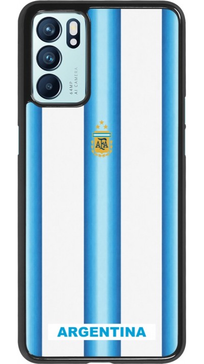 OPPO Reno6 5G Case Hülle - Argentinien 2026 personalisierbares Fussballtrikot