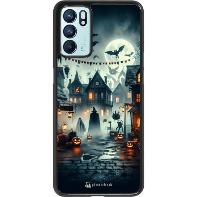 OPPO Reno6 5G Case Hülle - Halloween Spukstadt