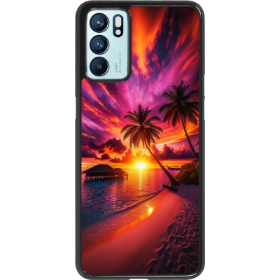 OPPO Reno6 5G Case Hülle - Malediven Abenddämmerung Glückseligkeit